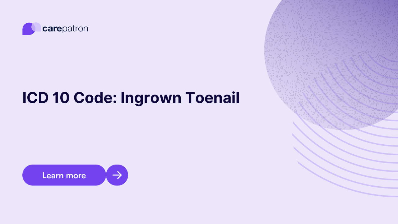 Ingrown Toenail ICD10CM Codes